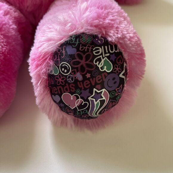 Build a Bear Hot Pink Heart Bunny Rabbit 16" BABW Plush Toy Best Friends Forever - Picture 7 of 9